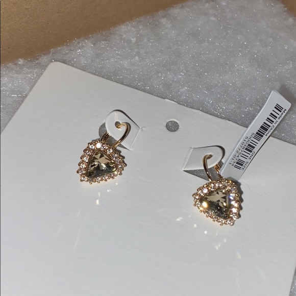 Banana Republic Heart Topaz Earrings - Picture 10 of 16